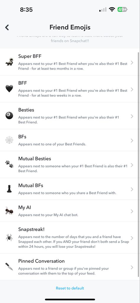 Emojis D’amis Snap, Snap Emojis Theme, Friend Emojis Snapchat Themes, Bsf Emojis, Snapchat Emoji Themes, Snapchat Friend Emojis Ideas, Snap Emojis, Friends Emoji, Snapchat Friend Emojis