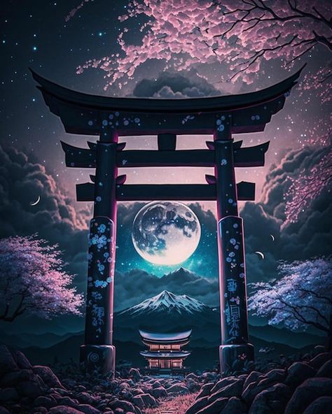 Arrière-plan De La Porte Torii Japonaise | Premium Photo #Freepik #photo #japon #japon #culture-japonaise #style-japonais Japanese Ninja Art, Japon Wallpaper, Photo Japon, China Wallpaper, Fantasy Wallpaper, Japan Landscape, Ninja Art, Japanese Landscape, Japon Illustration