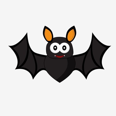 Bat Clipart Halloween, Halloween Clipart Free Cute, Halloween Png Images, Halloween Bat Drawing, Bats Clipart, October Clipart, Bat For Halloween, Bat Clip Art, Bat Cartoon