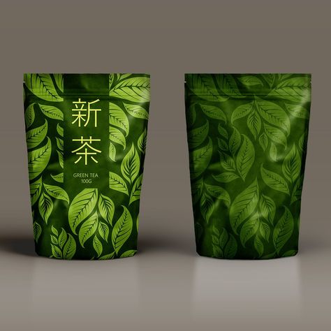 Tea Leaves Tattoo, Green Tea Packaging, Graphic Designer Studio, Tea Packaging Design, Japanese Minimalism, Tea Design, Traditional Japanese Art, Graphic Design Trends, Tea Packaging