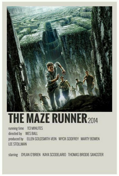 Maze Runner Poster, Bon Film, Iconic Movie Posters, Movie Card, Maze Runner Movie, Most Paused Movie Scenes, Film Posters Minimalist, Maze Runner Series, Great Movies To Watch