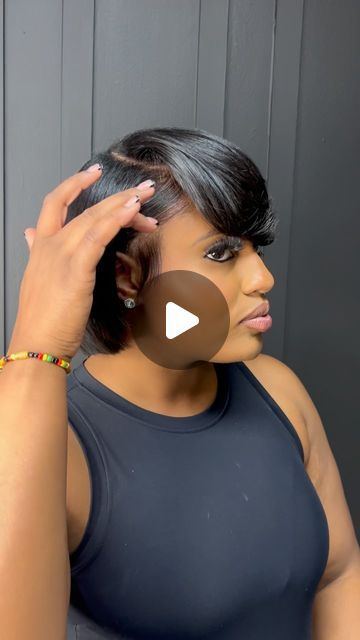 Angel | Silk Press Specialist 🌱 on Instagram: "Silk Press x Cut 🥰 summers almost here is your hair summer ready ??  Mua : @armanikimia 🎨   #clevelandhairstylist  #silkpressmaster #clevelandsilkpress #healthyhair #naturalhair #216hair #clevelandhair216 #216stylist #silkpress #ohiohairstylist  #flatiron #teamnatural #naturalhair #naturalhairstyles #akronhairstylist #columbushairstylist #daytonhairstylist #toledohairstylist #silkpresscleveland #flatiron #bobhaircut   •  • Link in for bio appointments 💕" Pressed Out Hairstyles Short, Silk Press On Natural Hair Short, Short Press And Curl Natural Hair Black Women, Slik Press Curled, Short Silk Press Bob, Dominican Blowout On Natural Hair Short, Silkpress Hairstyles For Black Women, Silk Press Shorthair, Layered Hair Medium Black Women