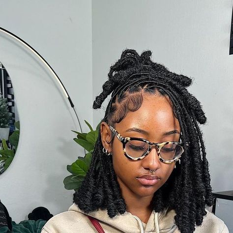 Two Strand Boho Twist, Two Strand Twist Soft Locs, 18inch Soft Locs, Short Soft Locs With Barrel Ends, Short Soft Locs Hairstyles, Boho Soft Locs, Two Strand Twist Locs, 4c Natural Hairstyles Short, Triangle Parts