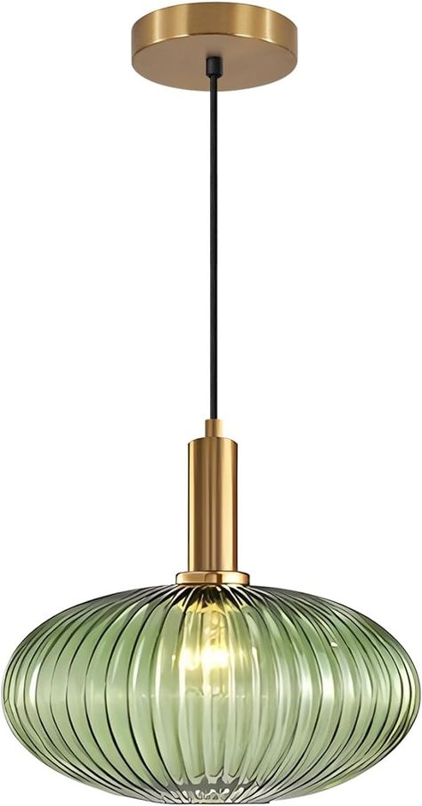 KCO Lighting Modern Black Globe Pendant Lamp 1-Light Mid Century Brass Gold Dining Pendant Light Amber Glass Farmhouse Pendant Lighting Adjustable Large Vintage Hanging Ceiling Pendant Light - Amazon.com Gold Globe Pendant Light, Green Glass Bathroom, Round Pendant Lights, Bathroom Pendant Light, Dining Pendant Light, Pendant Lights Kitchen Island, Lights Kitchen Island, Pendant Lights Kitchen, Farmhouse Ceiling