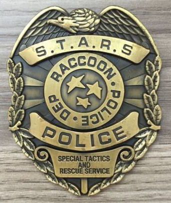 Raccoon Police Resident Evil Stars, Resident Evil Video Game, Dino Crisis, Umbrella Corporation, Resident Evil Collection, Star Badge, Props Art, Resident Evil Game, Survival Horror Game