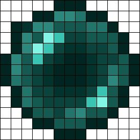 Ender Pearl Minecraft Perler Bead Pattern | Bead Sprites | Simple Fuse Bead Patterns Ender Dragon Drawing, Minecraft Patterns Templates, Minecraft Fuse Beads, Minecraft Pearl Beads, Perler Bead Minecraft Patterns, Perler Bead Album Cover, Dsmp Perler Beads, Minecraft Kandi, Perler Bead Patterns Minecraft