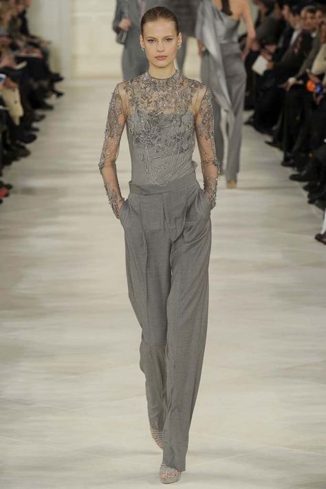 Polo Women, Paris Chic, Grey Lace, Ralph Lauren Style, 2014 Fashion, Fashion Images, Looks Chic, 2015 Fashion, Fall 2014