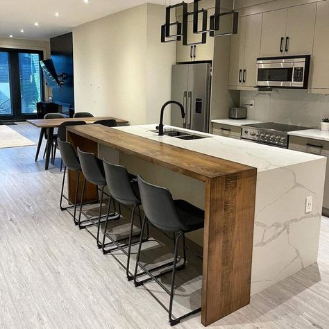 Kitchen Island Ideas with Seating - Different Designs Island Ideas With Seating, Kitchen Island Ideas With Seating, Kitchen Islands Ideas With Seating, Small Kitchen Island Ideas, Stairs Wall, Kitchen Island With Sink, Kitchen Island Cabinets, Kitchen Island Ideas, Small Kitchen Island