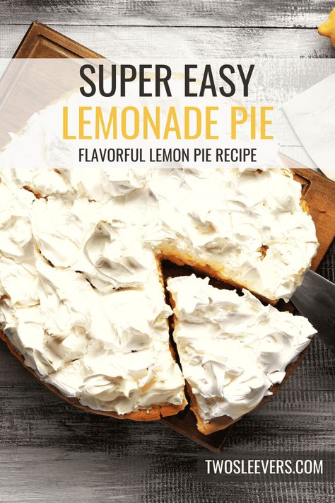 Refresh your dessert repertoire with this luscious No Bake Lemonade Pie! Lemon Ice Box Pie Recipe, Limeade Pie, Frozen Lemonade Pie, Lemonade Pie Recipe, Ice Box Pie, Lemon Icebox Pie, Lemonade Pie, Lemon Pie Recipe, Icebox Pie