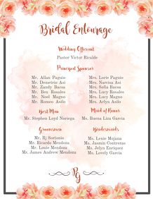 780+ bridal entourage Customizable Design Templates | PosterMyWall Wedding Entourage List, Bridal Entourage, Wedding Entourage, Wild One Birthday Invitations, Youtube Banner Template, Unbelievable Facts, Wedding Officiant, Card Wedding, Invitation Card Design