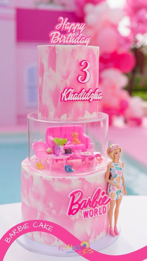 #foodie, #recipes, #cooking, #food inspiration 3rd Birthday Barbie Party, Barbie Birthday Food, Barbie Milkshake, Barbie Themed Food Ideas, Barbie And Ken Cake, Barbie 3rd Birthday Party, Barbie Birthday Cakes For Kids, Barbie Birthday Party Food, Barbie Birthday Party Cake