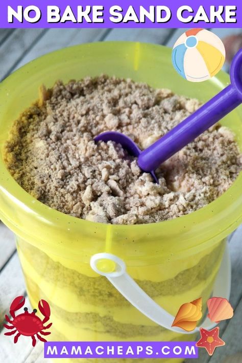 Sand Dessert, Sand Pudding, How To Make Sand, Beach Dessert, Sand Cake, Chocolate Oreos, Toddler Travel, Food Cakes, Summer Desserts