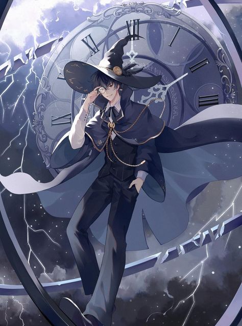 Anime Wizard Art, Amon Lord Of Mystery, Witch Boy Art, Male Witch Art, Lord Of The Mysteries Amon, Anime Wizard, Lord Of The Mysteries, Persona Anime, Dungeons And Dragons Classes