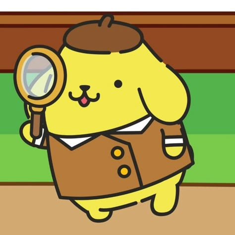 Pompompurin Aesthetic, Detective Icon, Pompompurin Icon, Estilo Rory Gilmore, Sanrio Aesthetic, Jiggle Jiggle, Cat Person, Harry Potter Memes, Sanrio Characters