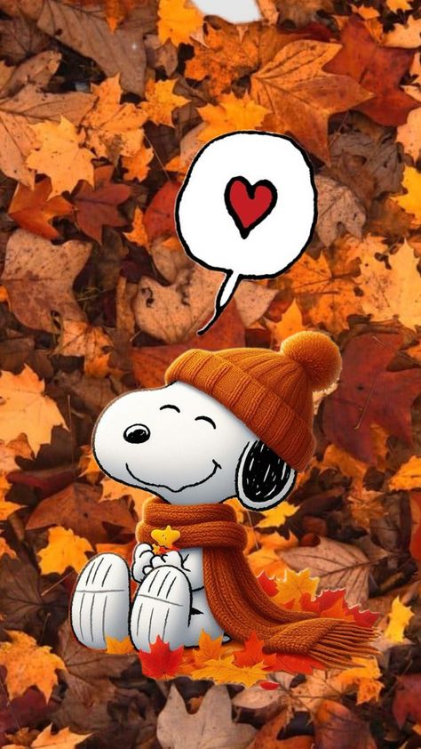 #snoopy #fall #wallpaper Phone Wallpaper Cute Disney, Peanuts Fall Wallpaper Desktop, Snoopy Images Peanuts Characters, Snoopy Wallpaper Thanksgiving, Happy Fall Images, Snoppy Wallpapers Fall, Snoopy Fall Wallpaper Iphone, Fall Backgrounds Wallpapers Autumn, Cartoon Fall Wallpaper