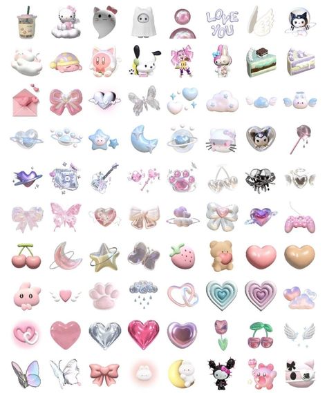 Y2k Scrapbook Stickers, Y2k Emojis, Y2k Stickers Aesthetic, Sticker Y2k, Phone Cover Stickers, Butterfly Room Decor, Y2k Stickers, Diy Phone Case Design, Blue Drawings