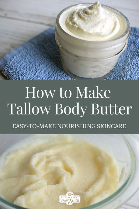 Tallow Butter Recipe, How To Use Tallow, Tallow And Shea Butter Balm, Whipped Tallow Balm Recipe, Diy Tallow Balm, Tallow Moisturizer Recipe, Diy Tallow Lotion, Diy Beef Tallow Moisturizer, Beef Tallow Face Cream Recipe