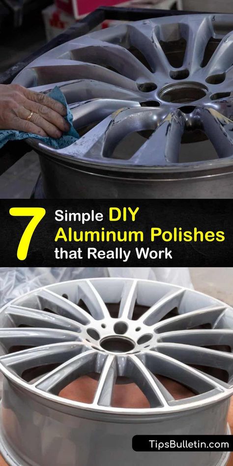 Metal Cleaner Diy, Cleaning Aluminum, Budgie Food, Polishing Aluminum, Diy Car Cleaning, How To Clean Aluminum, Alloy Wheels Repair, Diy Household Cleaners, Grease Cleaner