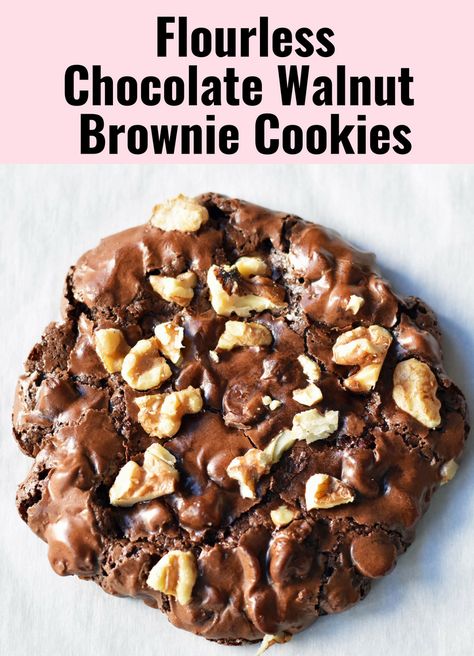 Brownie Gluten Free, Flourless Chocolate Brownies, Walnut Brownie, Chocolate Walnut Brownies, Gluten Free Chocolate Cookies, Flourless Chocolate Cookies, Flourless Brownies, Flourless Cookies, Walnut Cookies