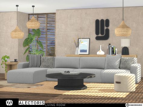 Sims 4 Sims Resource, Sims Resource Cc, Mod Living Room, Living Room Sims 4, Sims 4 Cc Furniture Living Rooms, Mods Sims 4, Sims 4 Sims, Beach Theme Living Room, Mod Furniture