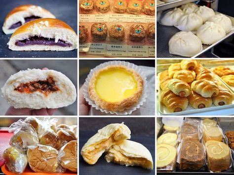 Roast Pork Bun, Chinese Pastries, Tart Shells Filling, Mango Mochi, Chinese Bakery, Chinese Pastry, Bakery Sweets, Pineapple Bun, Baking Buns