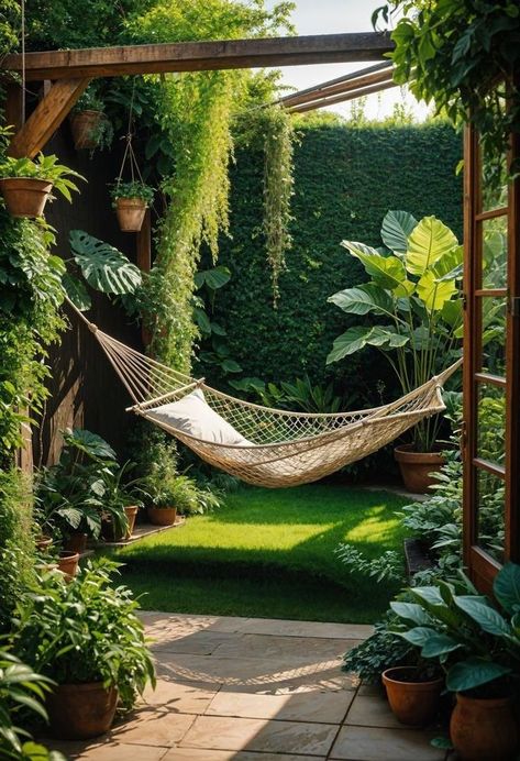 Small Garden Nook Ideas, Garden Nook Ideas Outdoors, Cozy Garden Ideas, Garden Nooks, Hanging Garden Ideas, Storybook Gardens, Small Backyard Garden Design, Garden Nook, Magic Places