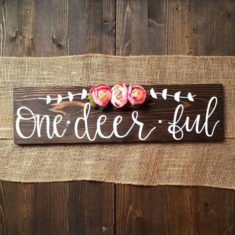 one•deer•ful bambi birthday party sign. Made by Sweet Sawyer Creations etsy shop. One Deer Ful Birthday Party Girl, One Deer Ful Birthday Girl, Bambi Birthday Party, Bambi Party, Bambi Birthday, Deer Birthday Party, Deer Theme, 1st Birthday Party For Girls