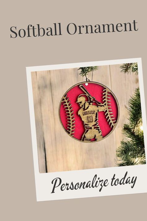 Personalized Softball Ornament Gift for Christmas Handmade Softball Player Ornament for Team Celebration Custom Softball Gift for Birthday - Etsy Team Celebration, Softball Ornaments, Custom Softball, Softball Gifts, Softball Players, Christmas Handmade, Blue Springs, Gift For Christmas, Gift For Birthday