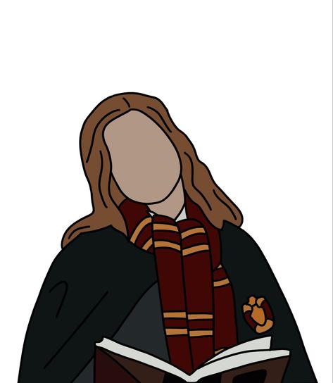 Faceless Portraits, Harry Potter Hermione Granger, Faceless Portrait, Harry Potter Hermione, Hermione Granger, Hermione, Harry Potter, Hair