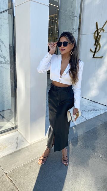 Lina Noory Outfits, Lina Noory, Inspire Outfits, Style Looks, Street Style Looks, Denim Skirt, Outfit Inspirations, Ootd, Street Style