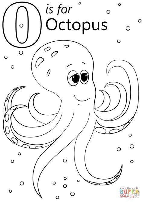 Letter O Alphabet Book, Letter O Is For, Letter O Coloring Page, O Crafts For Preschool, O Worksheets Preschool, Letter O Worksheets Preschool, Octopus Worksheet, Letter O Crafts For Preschoolers, Letter O Craft