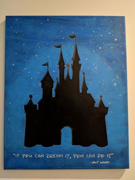 #oiloncanvas #canvaspainting #myart #contemporarypainting #kunst #homedecor #artlife #artstagram #interiordesign Disney Castle Canvas Painting, Disney Castle Painting Acrylic, Walt Disney Drawings, Disney Painting Ideas On Canvas, Disney Paintings On Canvas, Simple Disney Paintings, Disney Castle Painting, Disney Acrylic Painting, Disney Canvas Painting