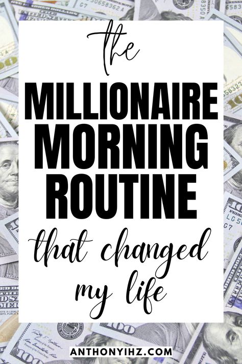 Daily Routine Of Millionaire, Millionaire Daily Routine, Million Dollar Morning Routine, Jobs That Can Make You A Millionaire, Millionaire Routine, Millionaire Morning Routine, Millionaire Habits, Millionaire Success Habits, Human Transformation