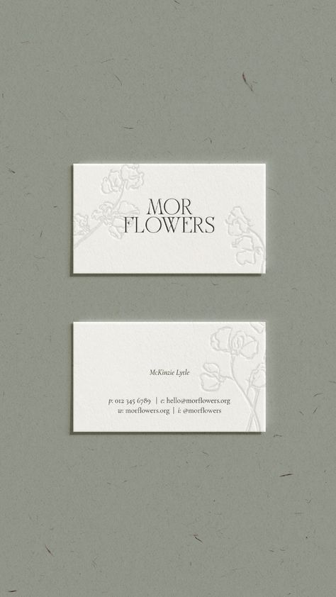 Wedding Florist Branding, Florist Branding, Floral Website, Florist Business Card, Florist Brand, Graphic Design Portfolio Layout, Unique Business Cards Design, Flower Branding, Florist Logo