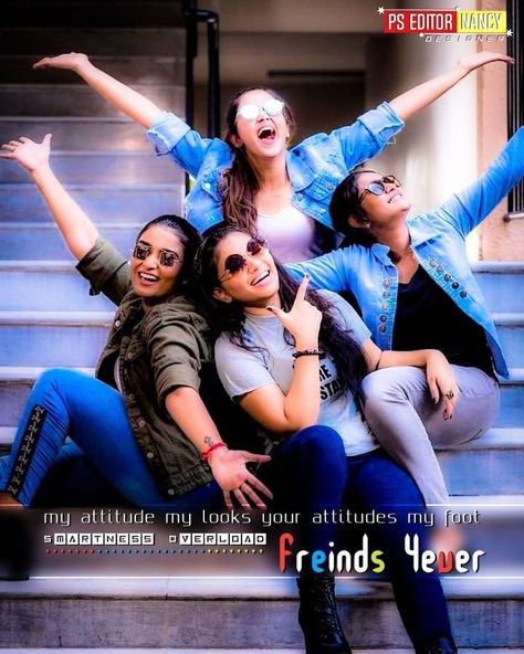 Frnds Dpz Girl, Group Photo Poses, Group Picture Poses, Sisters Photoshoot Poses, Friendship Photos, Friendship Photoshoot, Group Photography Poses, Sisters Photoshoot, Forever Quotes