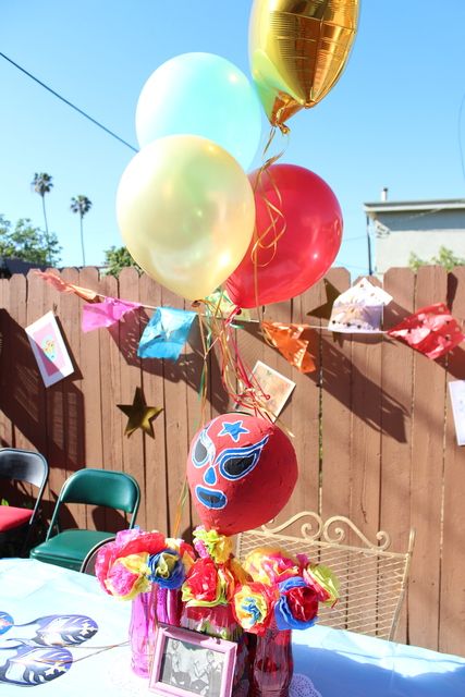 Mexican Lucha Libre / Birthday LUCHA LIBRE!!! | Catch My Party Luchador Birthday Party, Lucha Libre Birthday Party, Luchador Party, Lucha Libre Party, Wrestling Birthday Parties, Nacho Party, Wrestling Birthday, Wrestling Party, Wwe Party