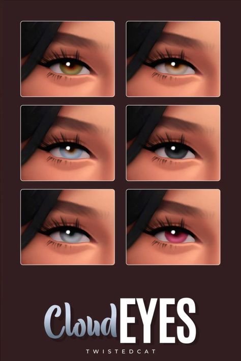 Sims 4 Maxis Match Eye Colors, Sims 4 Different Colored Eyes, Sims Cc Eyes Color, Sims 4 Cc Twisted Cat Eyelashes, Sims 4 Presets Cc Maxis Match, Sims 4 Eye Color Cc Maxis Match, Sims 4 Eyes Override, Sims Eye Color Cc, Maxis Match Eyes Sims 4