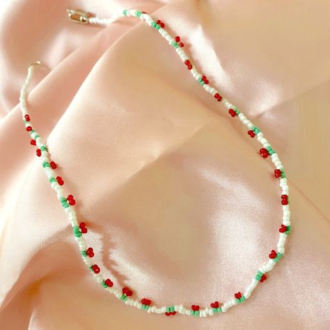 Cherry Beaded Layering Choker Necklace, Fruit Necklace, Y2k Necklace, Festival New With Tags Size:18 Inch Long Next Day Shipping. Silver 950 Clasp Sugar Beads, Necklace Y2k, Cherry Necklace, Fruit Necklace, Y2k Necklace, Layered Choker Necklace, Layered Chokers, Choker, Choker Necklace