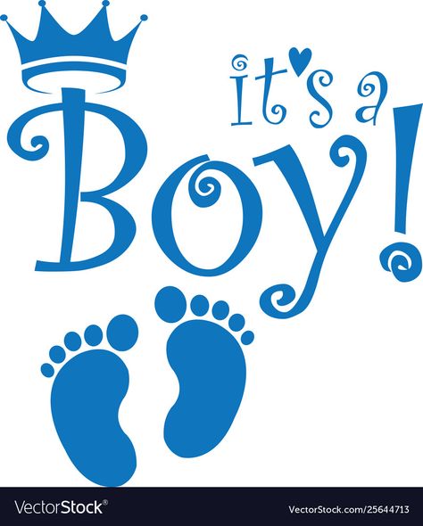 Happy Birthday Hand Lettering, Idee Babyshower, Its A Boy Banner, Cricut Baby, Baby Shower Clipart, Birth Announcement Boy, Its A Boy, Baby Shower Decorations For Boys, Baby Clip Art