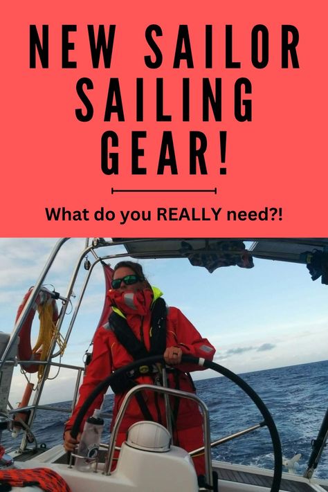 Are you a new sailor wondering what sailing gear you really need to get started? Look no further! This podcast episode covers it all! Click here to read the show notes, or download the episode now! Sailing Apparel, Sailing Essentials, Foul Weather Gear Sailing, Women Sailing, Sailing Lessons, Sailing Gear, Laser 4.7 Sailing, Diy Boat, Set Sail