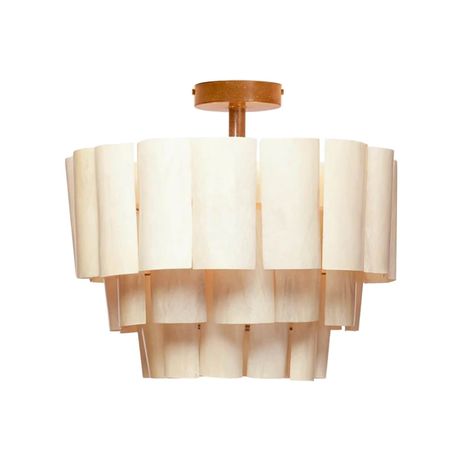 The Kingston Semi-Flush Mount ceiling light is handmade of organic banana bark. Impressively durable due to the resin-coated bark pannels. A beautiful lighting fixture with unique material, making this a statement piece as well as an interesting talking point. Banana Bark, Flush Chandelier, Handmade Chandelier, Cool Mirrors, Semi Flush Lighting, Handmade Lighting, Semi Flush Mount Lighting, Resin Coating, Beautiful Lighting