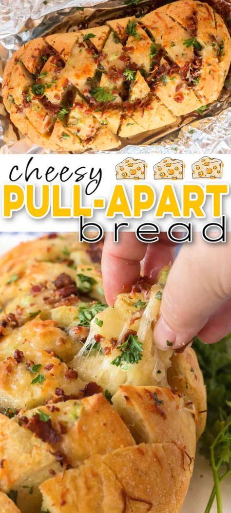 Cheesy Pull Apart Bread, Bread Dipping Oil, Bread Pull Apart Recipes, Toasted Ravioli, Baked Gnocchi, Tasty Bread Recipe, Chicken Gnocchi Soup, Cheesy Bread, Snack Dip