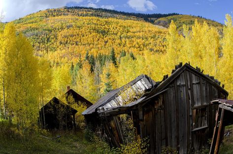 Fall Marketing Ideas, Ghost Towns In Colorado, Southwest Colorado, Creepy Ghost, Colorado Travel, Mountain Town, Ghost Town, Abandoned Houses, Ghost Towns