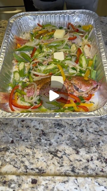 Stuffed Whole Fish, Jamaican Steamed Fish Red Snapper, Steam Snapper Fish, Whole Snapper Fish Recipes Baked, Haitian Red Snapper Recipes, Stuffed Red Snapper Recipes, Steam Fish Recipe Jamaican, Grilled Snapper Recipes, Red Snapper Recipes Baked