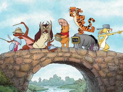 Winnie the Pooh and Gang (tejfelező út) Disney Poster, Walt Disney Movies, Animation Disney, Hundred Acre Woods, 디즈니 캐릭터, Winnie The Pooh Friends, Disney Posters, Film Disney, Christopher Robin