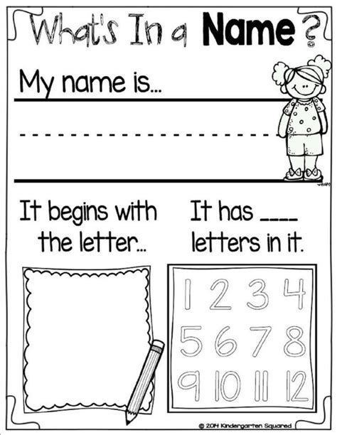 Counting Worksheets For Kindergarten Free | Worksheet For Kindergarten Names, Preschool Names, Name Practice, Kindergarten Readiness, Name Activities, Kindergarten Writing, Kindergarten Literacy, Beginning Of School, Kindergarten Reading