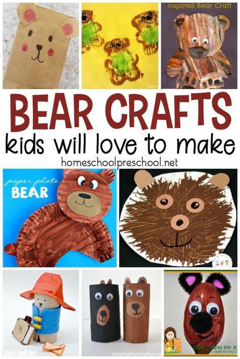 Most kids I know love crafting, and these bear crafts for kindergarten and preschool will go great with all of your bear themed units and activities. Check out all 19 ideas! #homeschoolprek #prekathome #homeschooling #bearcrafts #kidcrafts   https://homeschoolpreschool.net/bear-crafts-for-kindergarten/ Bear Crafts For Kids, Bear Theme Preschool, Bear Crafts Preschool, Crafts For Kindergarten, Bears Preschool, Teddy Bear Crafts, Teddy Bear Day, Teddy Bear Theme, Goldilocks And The Three Bears