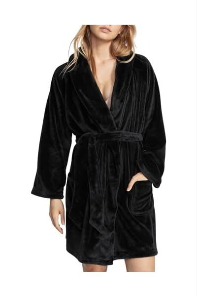 Victoria's Secret Short Cozy Robe, Women's Lingerie (XS-XXL) Short Gown Dress, Silky Robe, Soft Robes, Lingerie Catalog, Jessica Rabbit, Floral Robes, Women's Robe, Satin Pyjama Set, Again And Again