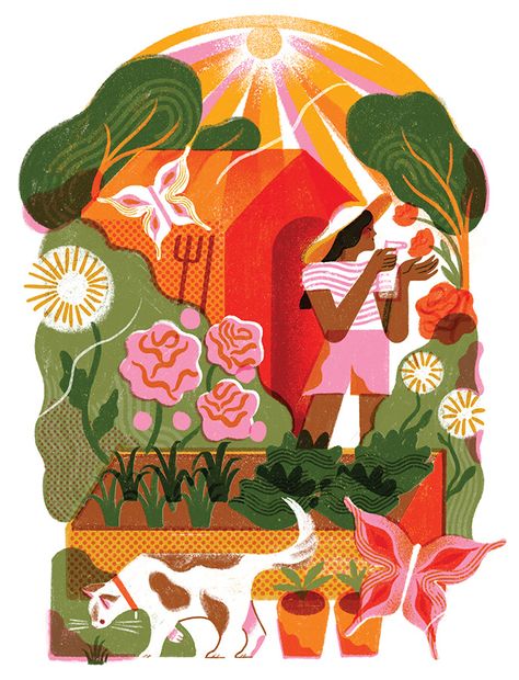 Vanessa Lovegrove - Bloom Magazine - Biodynamic Gardening Biodynamic Gardening, Bloom Magazine, Plakat Design, Calendar Design, Editorial Illustration, Freelance Illustrator, Book Illustration, Digital Illustration, The Garden