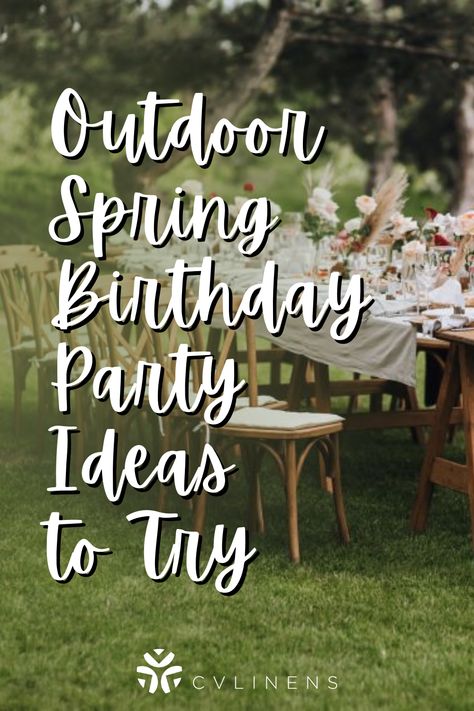 Spring into birthday mode with these fantastic outdoor party ideas! Whether you're looking for a laid-back gathering or an all-out celebration, these ideas are perfect for any style or budget. birthday decor event decor event decorating ideas party aesthetic party decorations party ideas party decor Fun Backyard Birthday Party Ideas, Spring Birthday Party Ideas, Event Decorating Ideas, Decorating Ideas Party, Outdoor Birthday Decorations, Outdoor Party Ideas, Spring Outdoor Decor, Budget Birthday, Spring Birthday Party